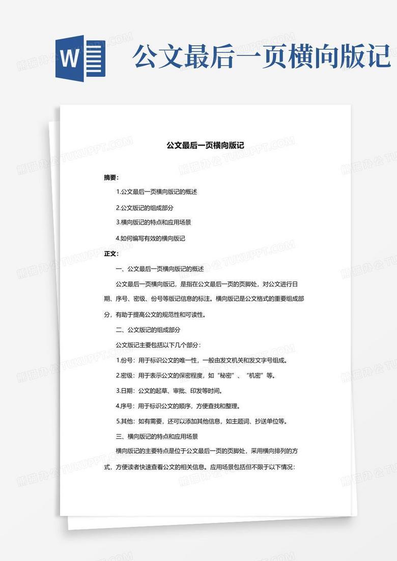 最新公文版记及其应用价值概览